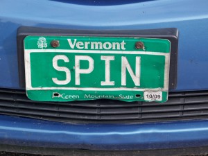 Spin License Plate